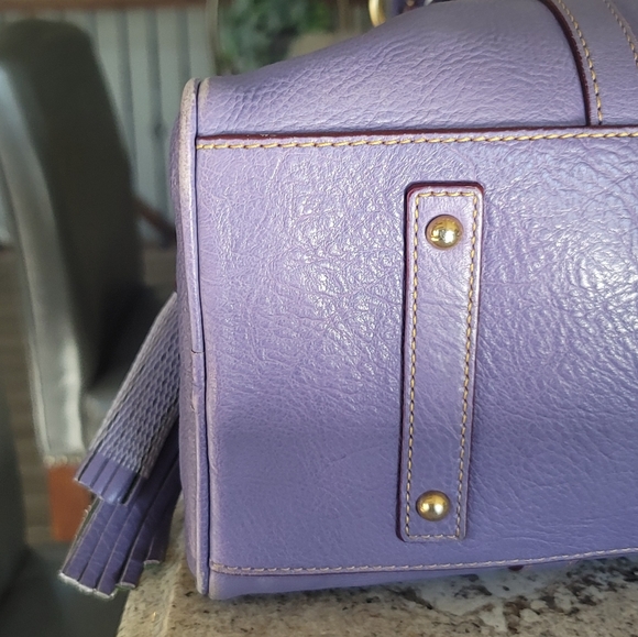 Dooney & Bourke Lavender Dome Satchel - Picture 4 of 16